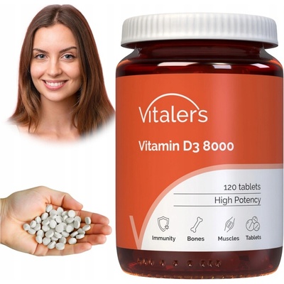 Vitaler's Vitamín D3 8000 IU 120 tabliet