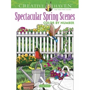 Creative Haven Spectacular Spring Scenes Color by Number (ISBN: 9780486845432)