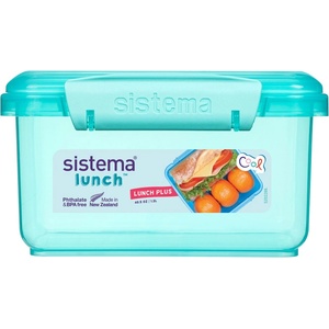 Sistema Кутия за хапване Sistema Divided Lunch Plus Snack 1.2 л, мента