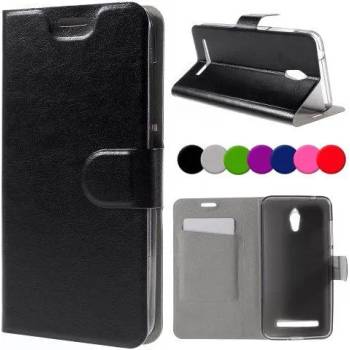 ASUS Zenfone Go ZC500TG Magnetic Wallet Кожен Калъф и Протектор