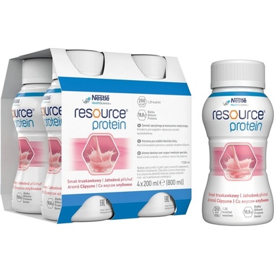 RESOURCE PROTEIN JAHODOVÝ 4X200 ML POR SOL 4X200ML