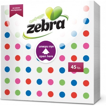 Зебра Салфетки Easy open 45бр (61)