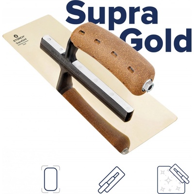 Storch benátské hladítko Supra gold profi - zkosené 200 x 80/70 mm