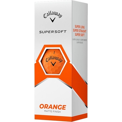 Callaway Supersoft 23 2-plášťové oranžové 3 ks