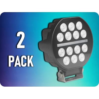 KAMAR LED pracovné svetlo + LED pás, 18W+1,6W, 1300lm, 16xLED, 12/24V, IP67/2-PACK! [L0182]