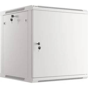 Lanberg Комуникационен шкаф, Lanberg rack cabinet 19" wall-mount 12U/600x600 for self-assembly with metal door grey (flat pack) (WF01-6612-00S) - megamag