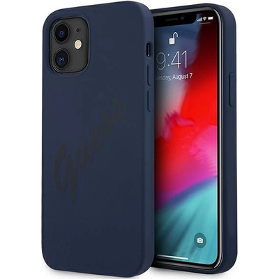 GUESS Калъф Guess Vintage Black Script за Apple iPhone 12 mini, Light Blue (GUE001130)