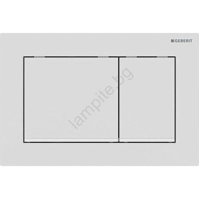 Geberit 115.080. 01.1 - Бутон за изплакване Omega30 21, 2x14, 2 см бял (GB0129)