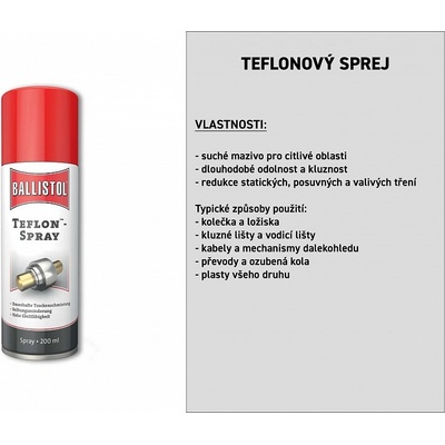 Ballistol Teflon sprej 200 ml