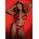 Daring Intimates Peek-A-Boo Bow Bra & Panty Set Red S/M