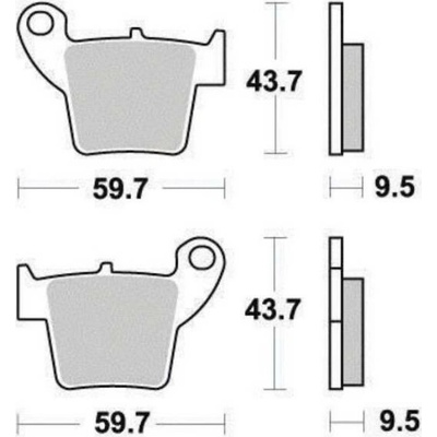 Organické brzdové destičky Ferodo - FDB2139EF