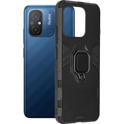 Techsuit Здрав калъф Ring Armor Case за Xiaomi Redmi 12C/Redmi 11A/Poco C55 - Черен KP30088 (30088)