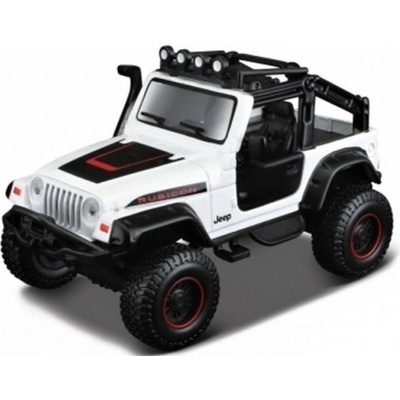 Maisto Jeep Wrangler Rubicon 4x4 Rebels Bílý 1:35