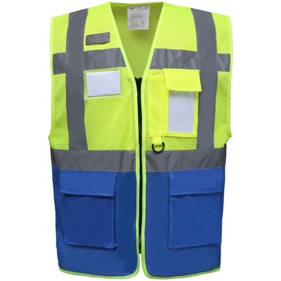 Yoko vesta HVW820 Hi Vis síťovaná výstražná žltá fluorescent královská modrá