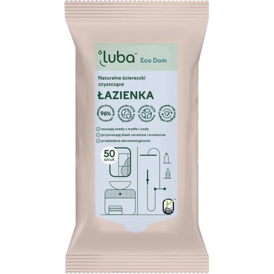 LUBA Eco Přírodní čistící ubrousky Koupelna 50 ks