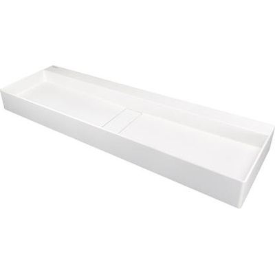 Deante Гранитен умивалник със скрит сифон BLUR, 120x40 cm, за плот, албастър (CQB_AU2S)