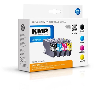 Compatible KMP Brother LC-3213 Мастилено патрон Multipack 4x Цвят (1539,4005)