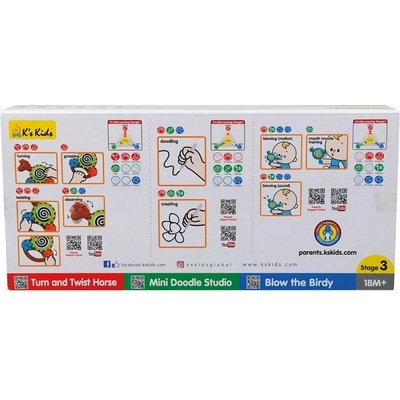 K´s Kids sada 3 vývojových hračiek stupeň 3