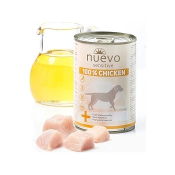 nuevo Dog Sensitive Chicken - Консервирана храна за кучета с чувствителен стомах с пилешко месо, 400 гр