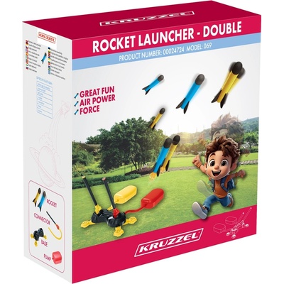Dvojitý raketomet + 6 penových rakiet pre deti