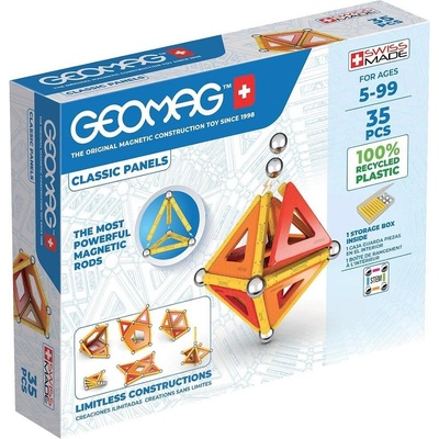 Geomag Магнитен конструктор Geomag Classic Panels, 35 части