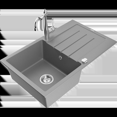Bruno гранитна мивка с 1 отделение с отцедник и кухненски смесител (6513-71-670700-00)