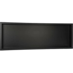 BALNEO Wall-Box правоъгълен вграден рафт 90x30x7 см, четкано черно (OB-BL5)