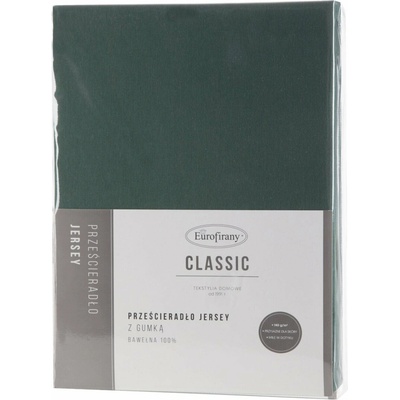 Eurofirany jersey prestieradlo jersey3 tmavozelené 120x200