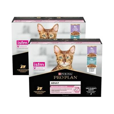 PURINA PRO PLAN Delicate Digestion s krůtím masem a mořskými rybami v omáčce Multipack 20x85 g