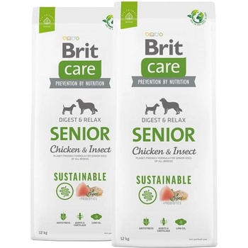 Brit Care Dog Sustainable Senior 2 x 12 кг