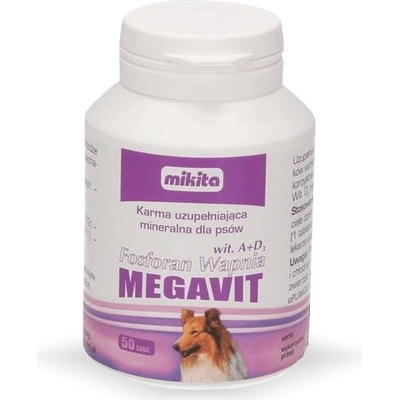 Mikita Megavit vit A + D3 difosforečnan vápenatý vitamíny 50 tbl