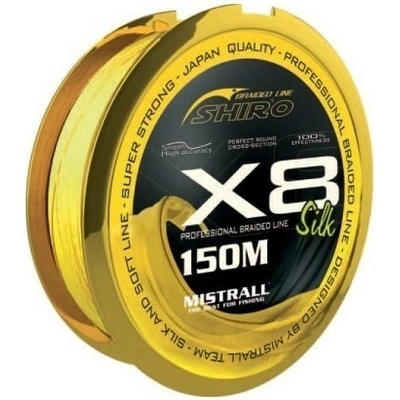 Mistrall šnúra Shiro Silk Braided Line X8 Fluo 150m 0,08mm