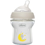 Chicco Стъклено шише Chicco - Natural Feeling, с биберон 0 м+, 150 ml, асортимент (N0238) - ozone