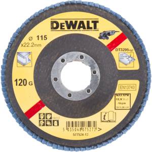 DEWALT Плосък метален шлифовъчен диск DeWALT 115 x 22, 2 мм 80G DT3294 (DT3294)