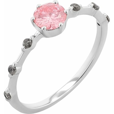 Eppi Zásnubný prsteň s certifikovaným fancy pink lab grown diamantom Jelena RE47161