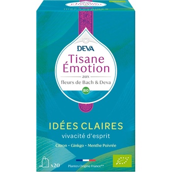 Deva Билков чай „Концентрация (с флорални еликсири по метода на д-р Бах) 20 филтърни пакетчета | Deva (775509 (152087))