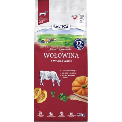 Baltica Flavours of Regions Beef with Vegetables Small Breeds 3 kg