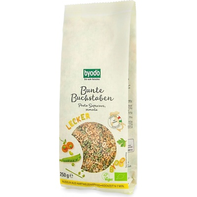 Byodo Písmenková abeceda do polévky Bio 250 g