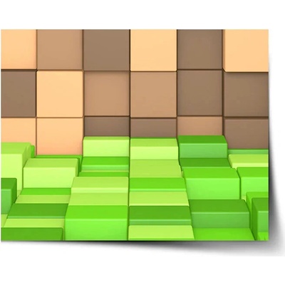 Sablio Plagát Blocks 3D - 60x40 cm