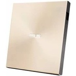 ASUS ZenDrive U9M USB-C external Ultra SLIM DVD burner (incl. USB-C cable, burning software & Nero backup app), for Apple MacBooks and Windows PCs/notebooks, USB 2.0, gold - 90DD02A5-M29000