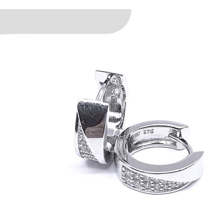 Jan Kos jewellery stříbrné náušnice MHT-3076/SW00