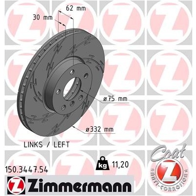 Brzdový kotúč ZIMMERMANN 150.3447.54 (150344754)