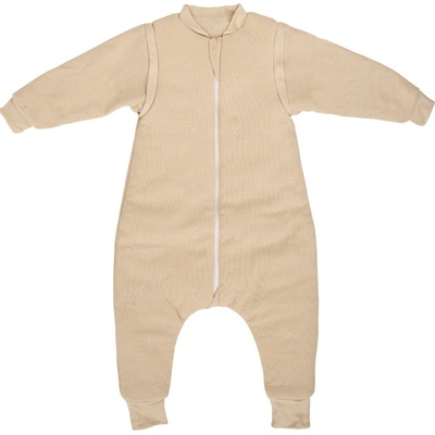 BIMBIDREAMS Nožičkový spací vak WAFLE BEIGE