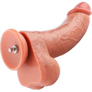 HISMITH HSA125 Dual-Density Silicone Curved Dildo with Veins KlicLok 9.1" Skin