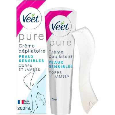 Veet pure, Депилаторен крем - Чувствителна кожа, 200 мл