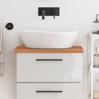 vidaXL Плот за баня 60x40x2, 5 см масивно дърво бук (356003)
