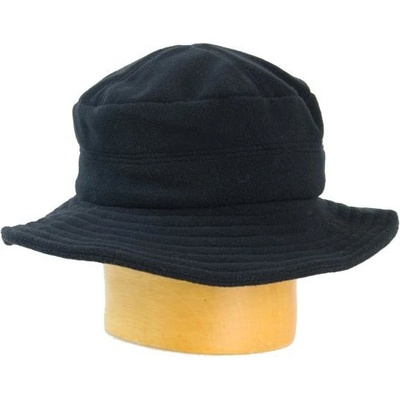 Fleece klobúk s rovnou hlavou čierna