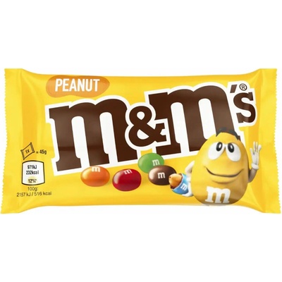 M&M's Dražé s arašídy v mléčné čokoládě 45 g
