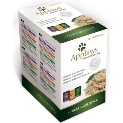 Applaws Chicken in Broth Multipack - Комбинирани паучове Пиле в бульон 12х70 гр 8014CE-A