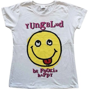 Yungblud Raver Smile (Back Print) White L Дамски Риза (YBTS02LW03)